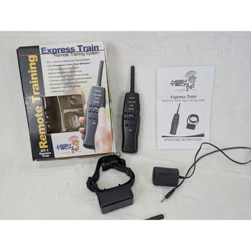 Express Trainer Remote Dog Training Collar HIGH TECH PET 1/2 Mile Range Recharge